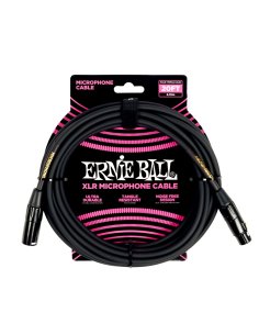 Ernie Ball 6388 Cavo Microfonico PVC nero 6 m