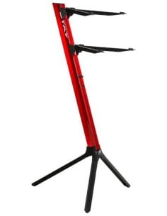 STAY MUSIC STANDS Stay  1100/2 - Slim Model - 290 Mm Curved  - Red