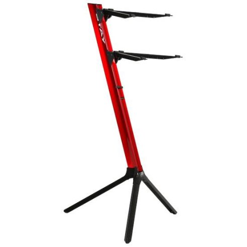STAY MUSIC STANDS Stay  1100/2 - Slim Model - 290 Mm Curved  - Red