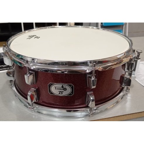 TAMBURO T5 RULLANTE 14" RED SPARKLE