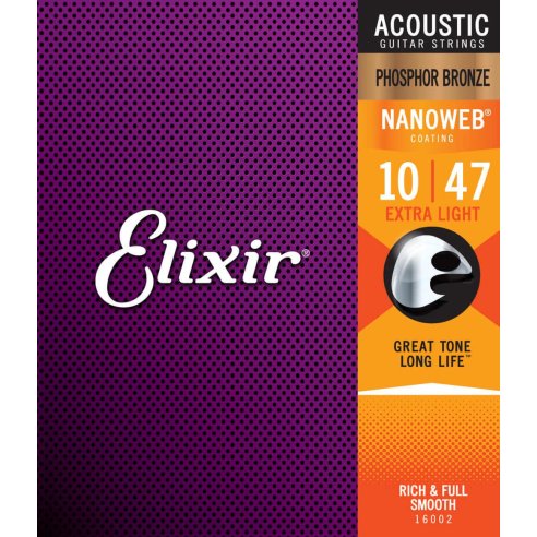 ELIXIR 16002 PHOSPHOR EXTRA LIGHT 10-47 ACOUSTIC
