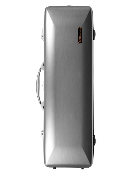 BAM ITALIA DEF2018XLA LA DEFENSE HIGHTECH CASE PER VIOLINO OBLONG BRUSHED ALUMINUM