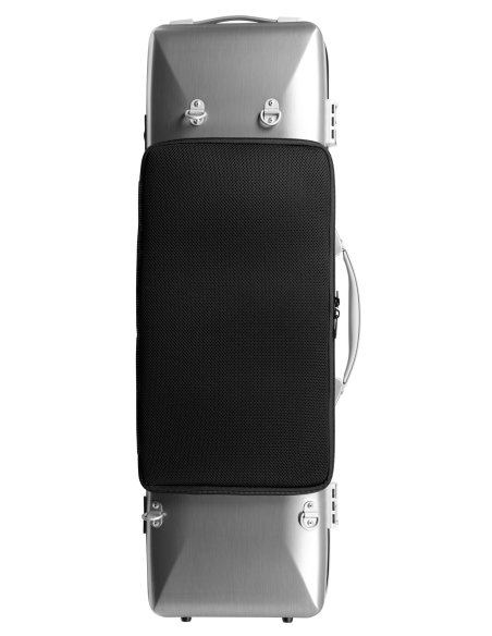 BAM ITALIA DEF2018XLA LA DEFENSE HIGHTECH CASE PER VIOLINO OBLONG BRUSHED ALUMINUM