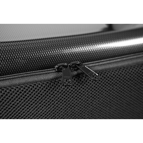 BAM ITALIA 5301XLSC HIGHTECH OBLONG VIOLA CASE SILVER CARBON