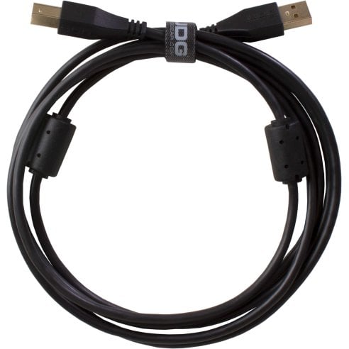 UDG U95001BL - ULTIMATE AUDIO CABLE USB 2.0 A-B BLACK STRAIGHT  1M