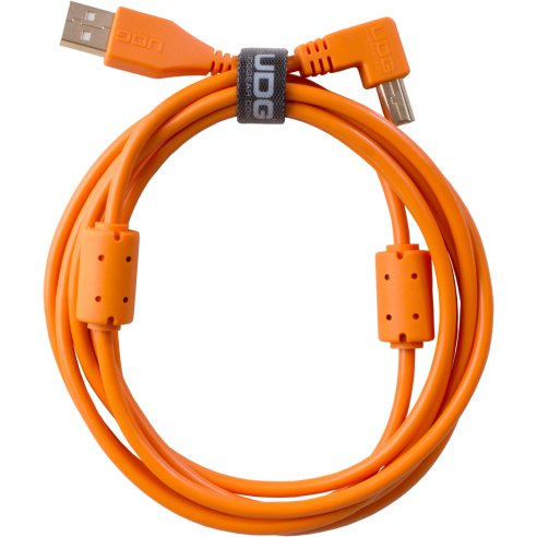 UDG U95004OR - ULTIMATE AUDIO CABLE USB 2.0 A-B ORANGE ANGLED 1M