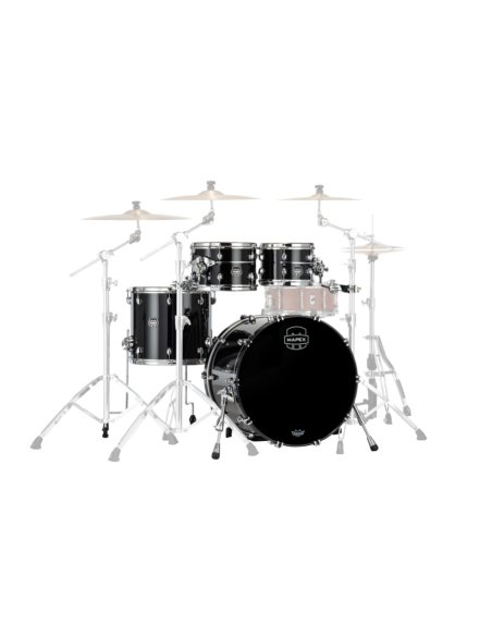 MAPEX IT SE529XMPB SATURN EVOLUTION MAPLE ROCK 4 PEZZI PIANO BLACK