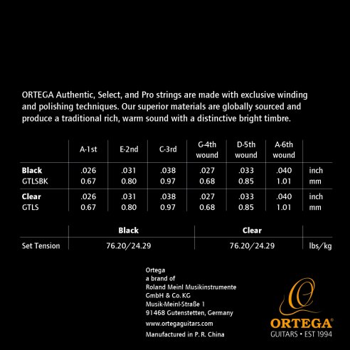 ORTEGA GTLS