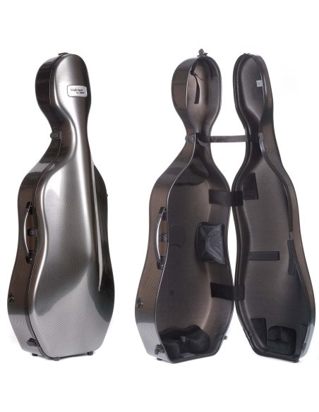 BAM ITALIA 1004XLSC CUSTODIA HIGHTECH COMPACT PER VIOLONCELLO - SILVER CARBON
