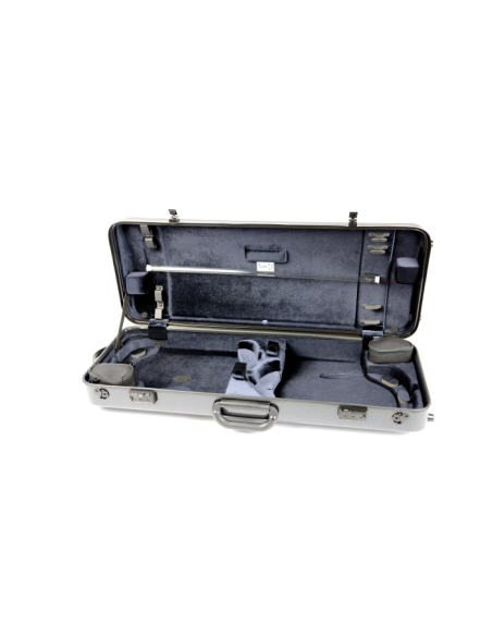 BAM ITALIA 2005XLC CUSTODIA HIGHTECH PER DUE VIOLINOI - BLACK CARBON