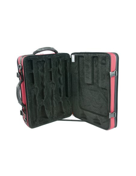 BAM ITALIA 3028SH CUSTODIA TREKKING PER 2 CLARINETTI (SIB LA) - RED