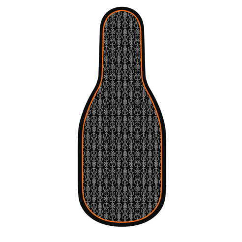 BAM ITALIA BFIC-0047 DOPPIO STRATO IN SETA PER BORSA PER VIOLINO - ORANGE