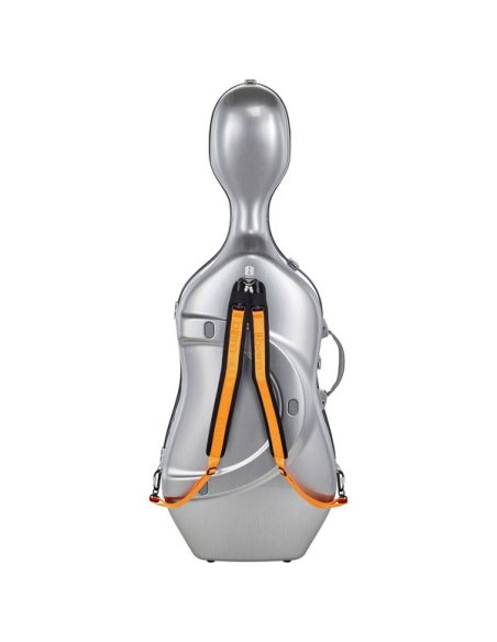 BAM ITALIA DEF1005XLA CUSTODIA HIGHTECH LA DEFENSE OBLONG PER VIOLONCELLO - BRUSHED ALUMINUM