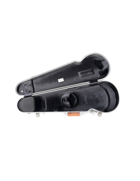 BAM ITALIA DEF2002XLA CUSTODIA HIGHTECH LA DEFENSE CONTOURED PER VIOLINO - BRUSHED ALUMINUM
