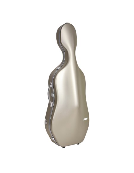 BAM ITALIA SUP1005XLCS CUSTODIA HIGHTECH SUPREME IN POLICARBONATO PER VIOLONCELLO - CHAMPAGNE - SILVER
