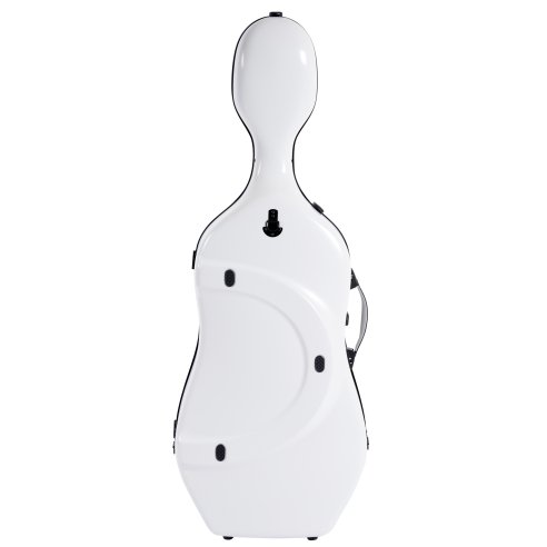 BAM ITALIA SUP1005XLWN CUSTODIA HIGHTECH SUPREME ICE IN POLICARBONATO PER VIOLONCELLO - WHITE - BLACK VERSION