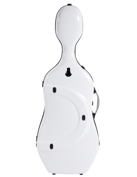 BAM ITALIA SUP1005XLWN CUSTODIA HIGHTECH SUPREME ICE IN POLICARBONATO PER VIOLONCELLO - WHITE - BLACK VERSION