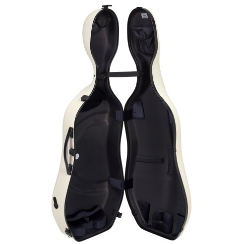 BAM ITALIA SUP1005XLWN CUSTODIA HIGHTECH SUPREME ICE IN POLICARBONATO PER VIOLONCELLO - WHITE - BLACK VERSION