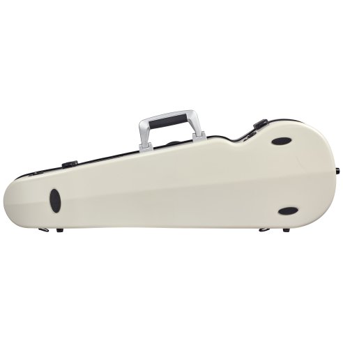 BAM ITALIA SUP2002XLWN CUSTODIA HIGHTECH SUPREME ICE CONTOURED IN POLICARBONATO PER VIOLINO - WHITE - BLACK VERSION