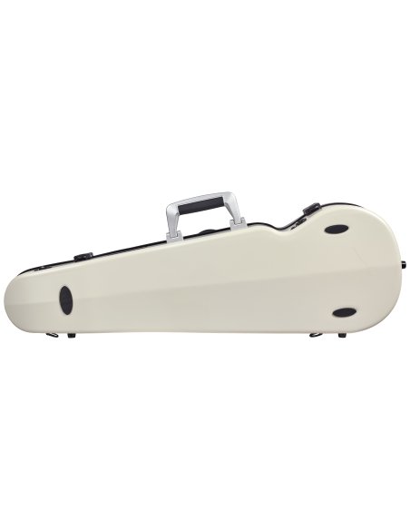 BAM ITALIA SUP2002XLWN CUSTODIA HIGHTECH SUPREME ICE CONTOURED IN POLICARBONATO PER VIOLINO - WHITE - BLACK VERSION