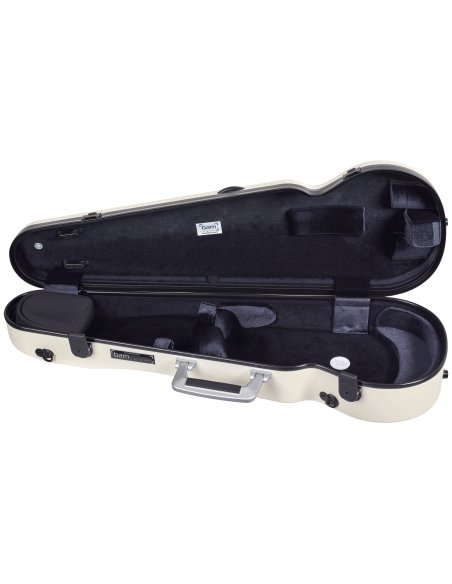BAM ITALIA SUP2002XLWN CUSTODIA HIGHTECH SUPREME ICE CONTOURED IN POLICARBONATO PER VIOLINO - WHITE - BLACK VERSION