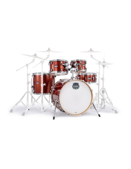 MAPEX IT MA529SFOR MARS BIRCH ROCK 5 PEZZI BLOOD ORANGE SPARKLE