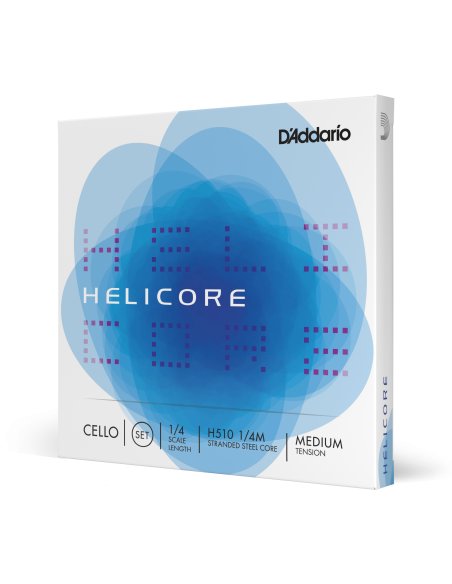 DADDARIO ORCHESTRAL IT H510 1/4M SET DI CORDE D'ADDARIO HELICORE PER VIOLONCELLO, SCALA 1/4, TENSIONE MEDIA