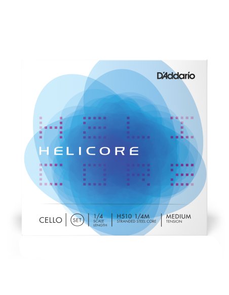 DADDARIO ORCHESTRAL IT H510 1/4M SET DI CORDE D'ADDARIO HELICORE PER VIOLONCELLO, SCALA 1/4, TENSIONE MEDIA