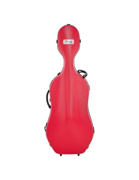 BAM ITALIA 1001SWR CUSTODIA CLASSIC PER VIOLONCELLO - RUOTE - RED