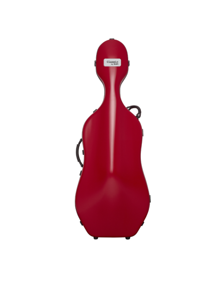 BAM ITALIA 1001SWRG CUSTODIA CLASSIC PER VIOLONCELLO - RUOTE - POMEGRANATE RED