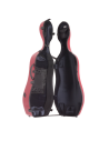BAM ITALIA 1001SWRG CUSTODIA CLASSIC PER VIOLONCELLO - RUOTE - POMEGRANATE RED