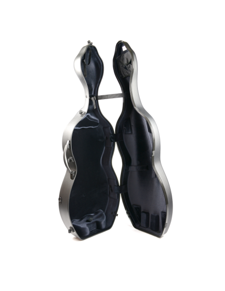 BAM ITALIA 1003XLWN CUSTODIA SHAMROCK HIGHTECH PER VIOLONCELLO - RUOTE - BLACK TEXTURED