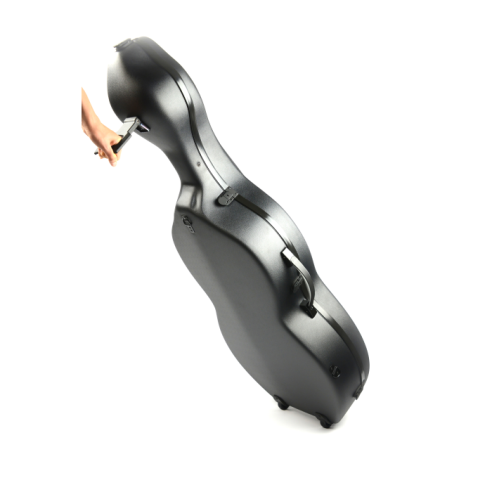 BAM ITALIA 1003XLWN CUSTODIA SHAMROCK HIGHTECH PER VIOLONCELLO - RUOTE - BLACK TEXTURED