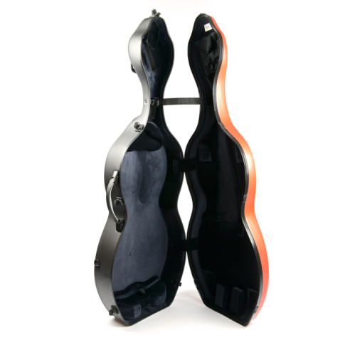BAM ITALIA 1003XLWORG CUSTODIA SHAMROCK HIGHTECH PER VIOLONCELLO - RUOTE - ORANGEY
