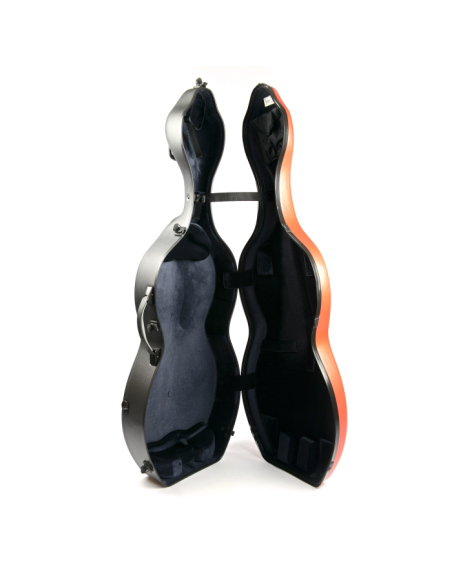 BAM ITALIA 1003XLWORG CUSTODIA SHAMROCK HIGHTECH PER VIOLONCELLO - RUOTE - ORANGEY