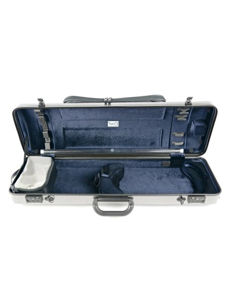 BAM ITALIA 2011XL CUSTODIA HIGHTECH OBLONG PER VIOLINO POCKET - METALLIC SILVER