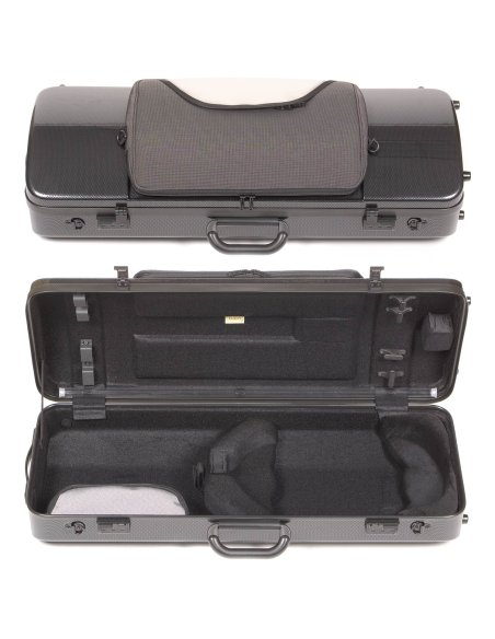 BAM ITALIA 2202XLC CUSTODIA HIGHTECH OBLONG PER VIOLA POCKET - BLACK CARBON