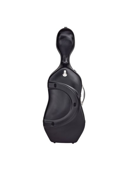 BAM ITALIA SUP1005XLNS CUSTODIA HIGHTECH SUPREME IN POLICARBONATO PER VIOLONCELLO - BLACK - SILVER VERSION