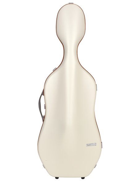 BAM ITALIA SUP1005XLWO CUSTODIA HIGHTECH SUPREME ICE IN POLICARBONATO PER VIOLONCELLO - WHITE - ORANGE VERSION