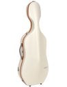BAM ITALIA SUP1005XLWO CUSTODIA HIGHTECH SUPREME ICE IN POLICARBONATO PER VIOLONCELLO - WHITE - ORANGE VERSION