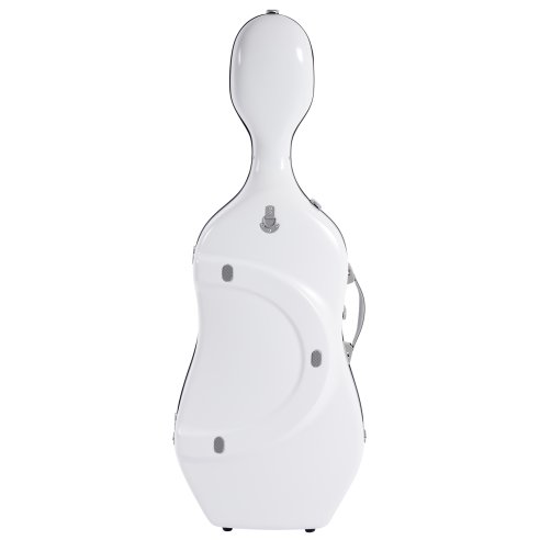 BAM ITALIA SUP1005XLWS CUSTODIA HIGHTECH SUPREME ICE IN POLICARBONATO PER VIOLONCELLO - WHITE - SILVER VERSION
