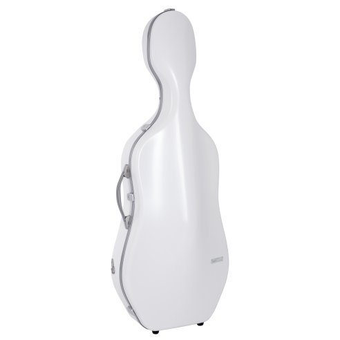 BAM ITALIA SUP1005XLWS CUSTODIA HIGHTECH SUPREME ICE IN POLICARBONATO PER VIOLONCELLO - WHITE - SILVER VERSION