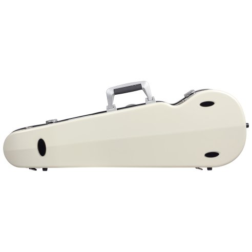 BAM ITALIA SUP2002XLWS CUSTODIA HIGHTECH SUPREME ICE CONTOURED IN POLICARBONATO PER VIOLINO - WHITE - SILVER VERSION