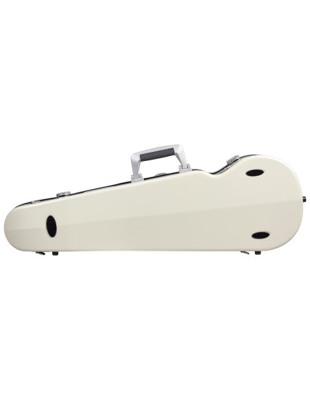 BAM ITALIA SUP2002XLWS CUSTODIA HIGHTECH SUPREME ICE CONTOURED IN POLICARBONATO PER VIOLINO - WHITE - SILVER VERSION