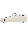BAM ITALIA SUP2002XLWS CUSTODIA HIGHTECH SUPREME ICE CONTOURED IN POLICARBONATO PER VIOLINO - WHITE - SILVER VERSION