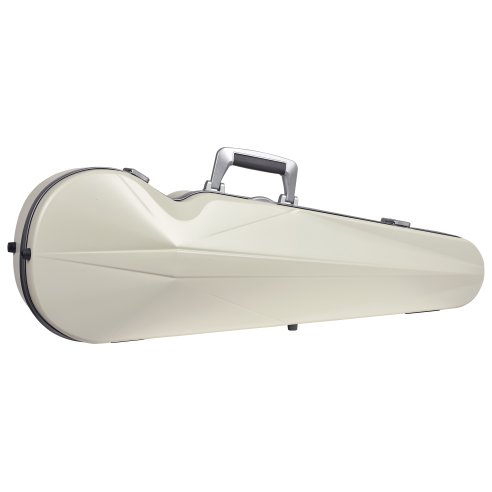BAM ITALIA SUP2002XLWS CUSTODIA HIGHTECH SUPREME ICE CONTOURED IN POLICARBONATO PER VIOLINO - WHITE - SILVER VERSION