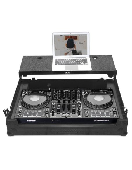 UDG GEAR U91088BL - ULTIMATE FLIGHT CASE PIONEER DDJ-FLX10 BLACK PLUS (L&W)