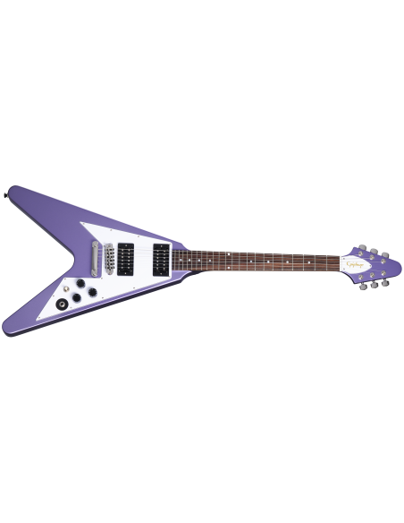 EPIPHONE KIRK HAMMETT 1979 FLYING V PURPLE METALLIC + CASE