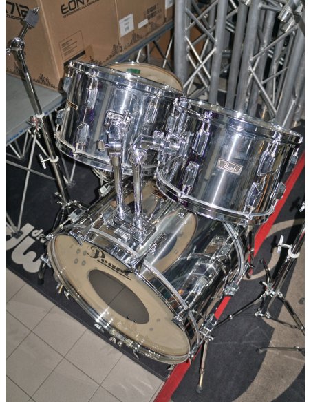 PEARL WOOD FIBERGLASS SOUND VENTURE Mk-II  24" 12" 13" 16" ( 2 Aste & Pedale )