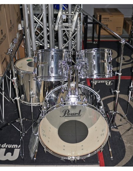 PEARL WOOD FIBERGLASS SOUND VENTURE Mk-II  24" 12" 13" 16" ( 2 Aste & Pedale )